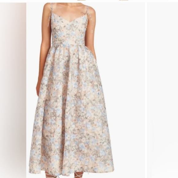 En Saison Dresses & Skirts - En Saison Tosca Floral Midi Fit & Flare Dress Prom Formal